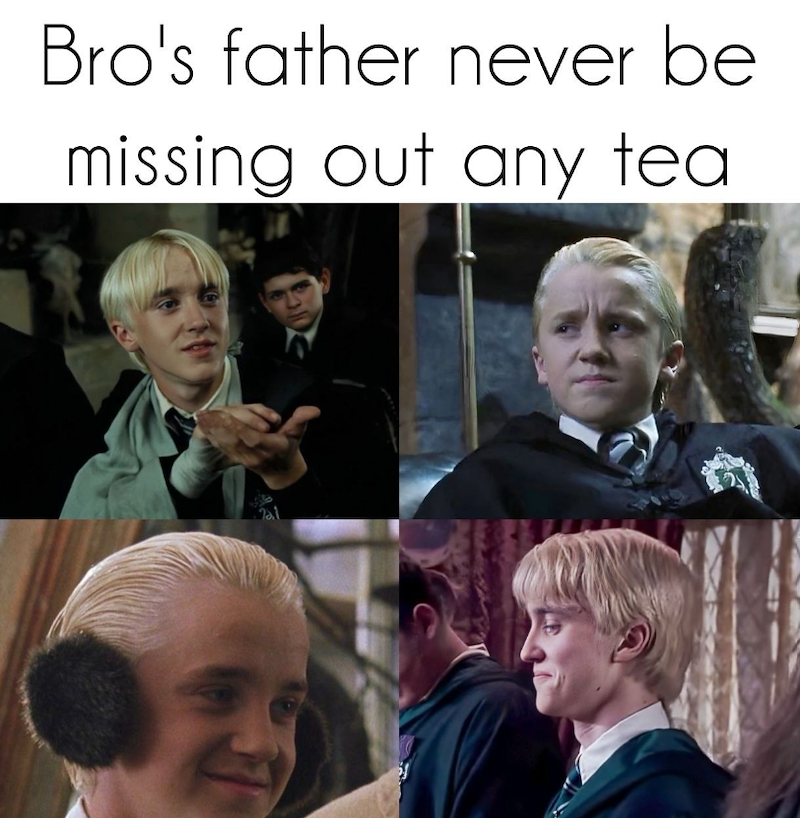 Bro's father never be missing out any tea