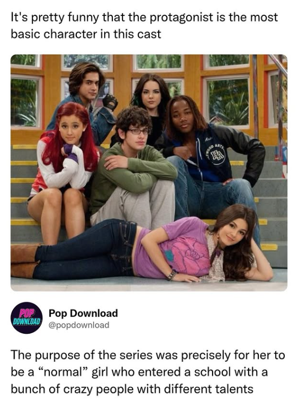 It's pretty funny that the protagonist is the most basic character in this cast POP Pop Download DOWNLOAD @popdownload The purpose of the series was precisely for her to be a "normal" girl who entered a school with a bunch of crazy people with different talents