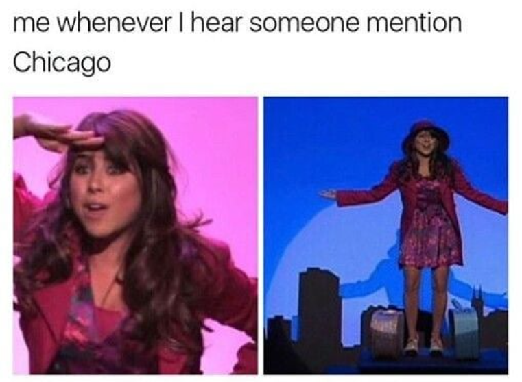 me whenever I hear someone mention Chicago