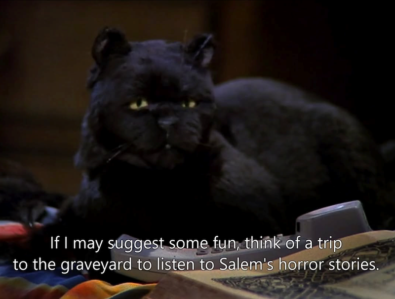 If I may suggest some fun, think of a trip to the graveyard to listen to Salem's horror stories.