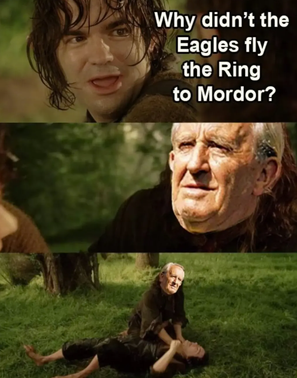 Why didn't the Eagles fly the Ring to Mordor?