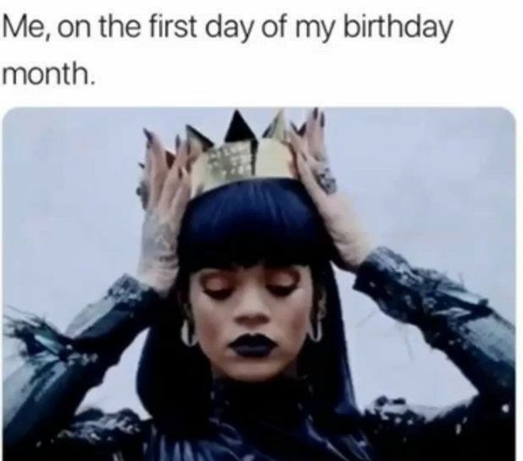Me, on the first day of my birthday month.
