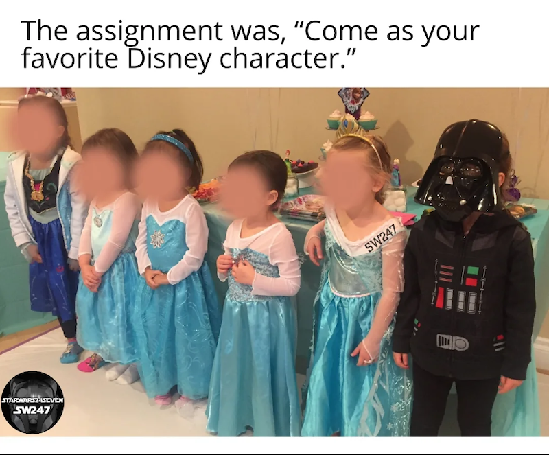 STARWARS24SEVEN SW247 The assignment was, "Come as your favorite Disney character." SW247