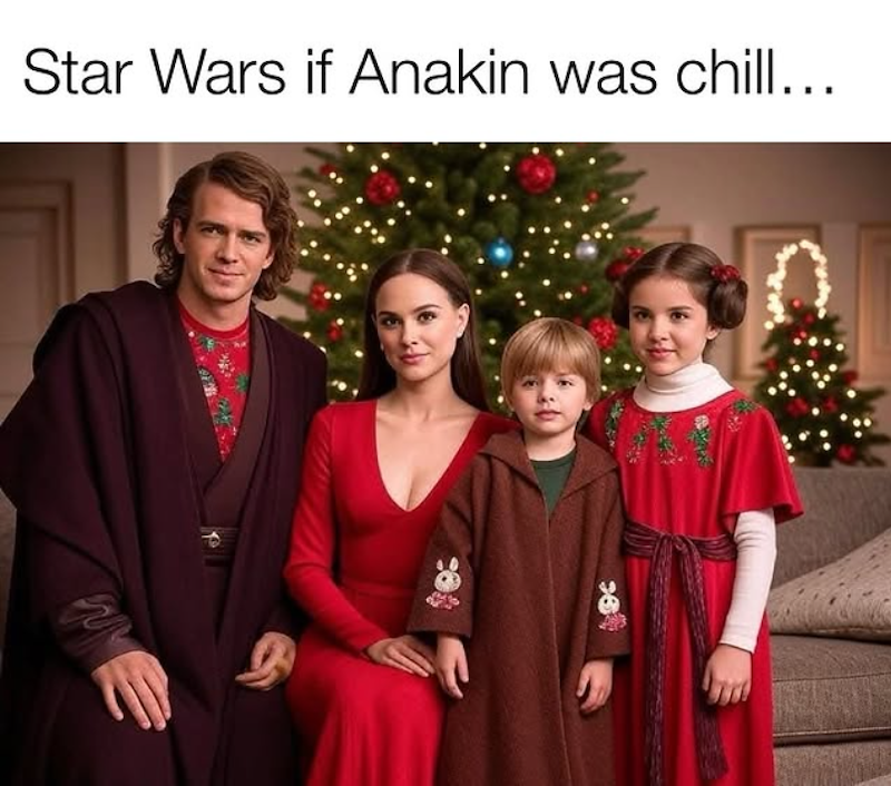 Star Wars if Anakin was chill...