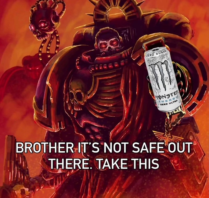 ZERO SUGAR MONSTER *NERY ZERO ULTRA BROTHER-IT'S NOT SAFE OUT THERE. TAKE THIS
