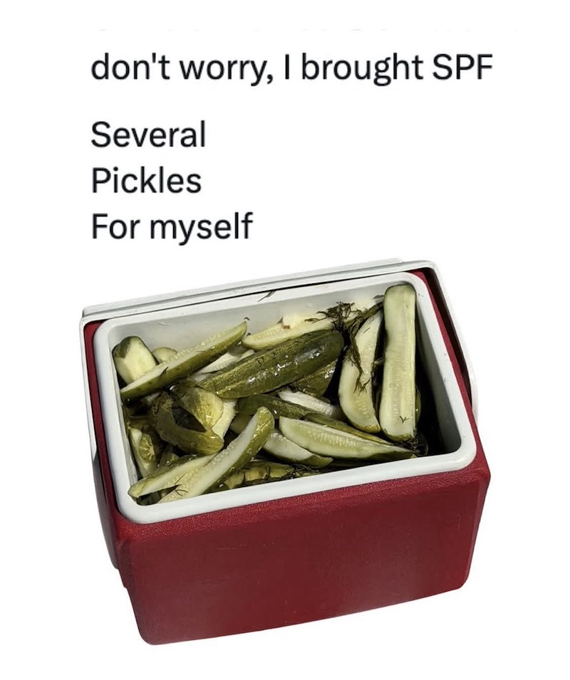 don't worry, I brought SPF Several Pickles For myself