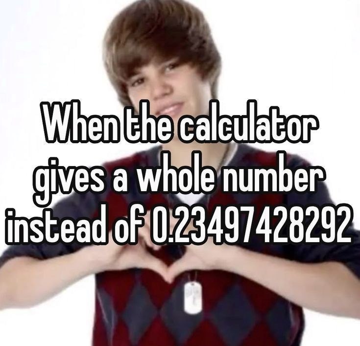 When the calculator gives a whole number instead of 0.23497428292