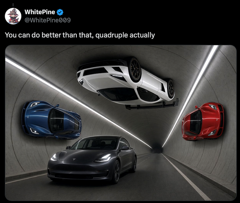 WhitePine @WhitePine009 You can do better than that, quadruple actually