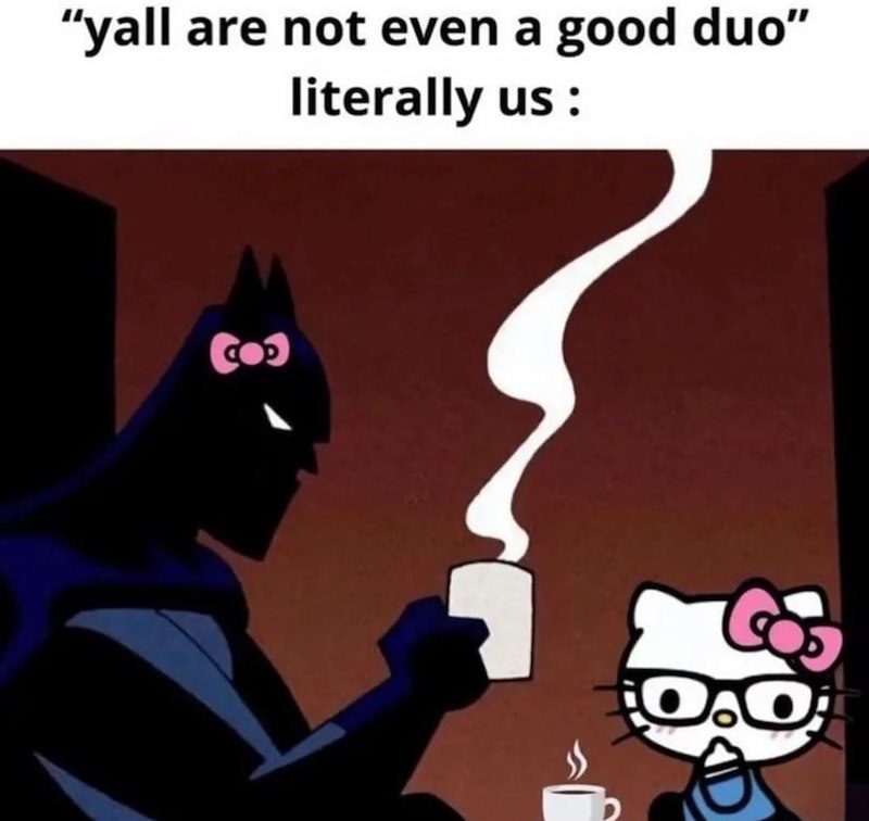 "yall are not even a good duo" literally us : 0.0