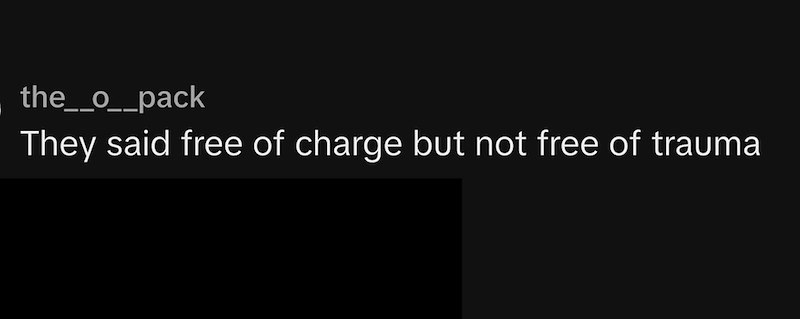 the__o__pack They said free of charge but not free of trauma