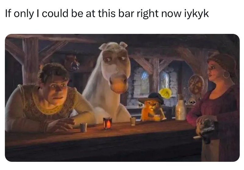 If only I could be at this bar right now iykyk