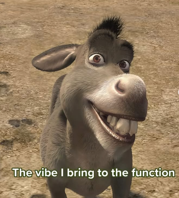 829 The vibe I bring to the function