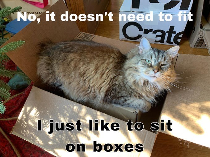 No, it doesn't need to fit Crate I just like to sit on boxes