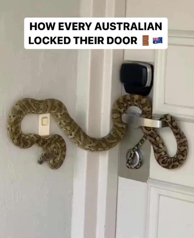 HOW EVERY AUSTRALIAN LOCKED THEIR DOOR