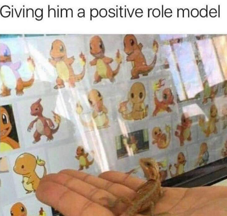Giving him a positive role model