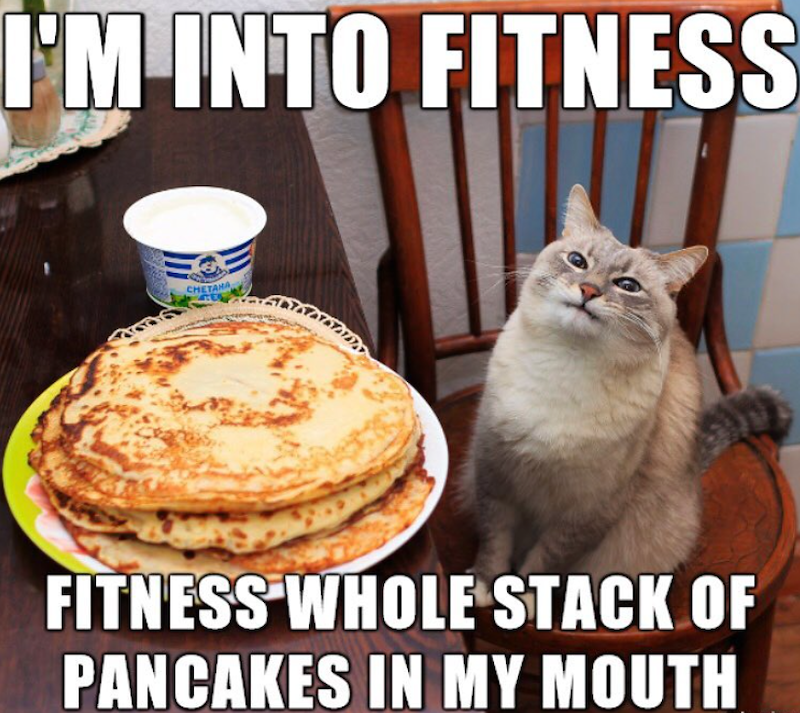 I'M INTO FITNESS CHETANA FITNESS WHOLE STACK OF PANCAKES IN MY MOUTH