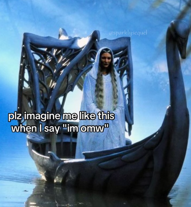 @sparklysequel In plz imagine me like this when I say "im omw"