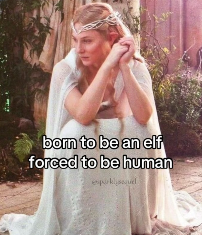 born to be an elf forced to be human @sparklysequel