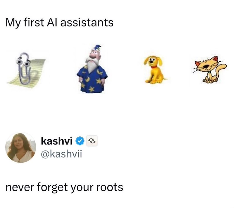 My first Al assistants kashvi @kashvii never forget your roots