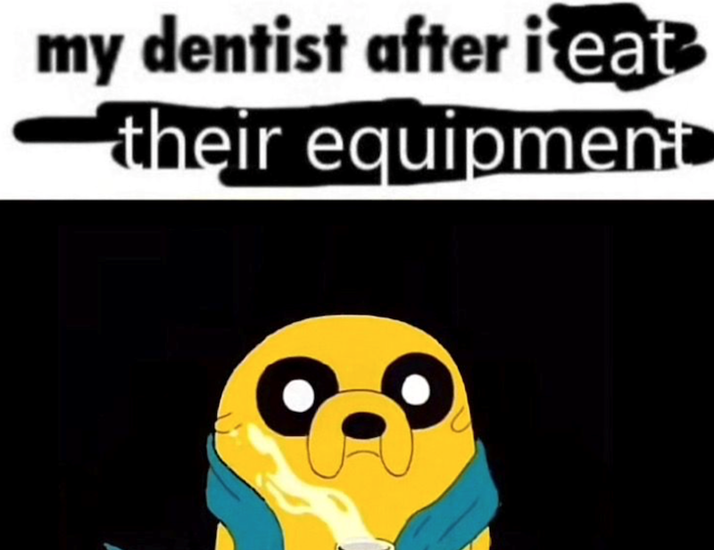 my dentist after i eat their equipment