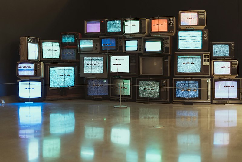 TVs put one on top of the other.