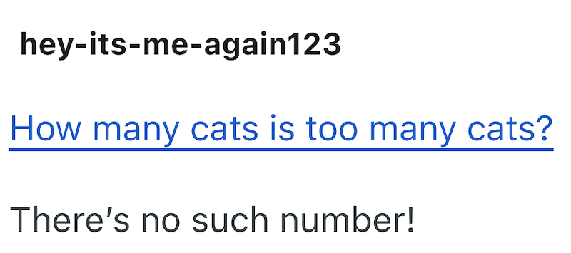 hey-its-me-again123 How many cats is too many cats? There's no such number!