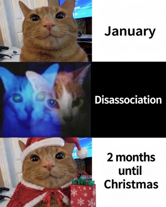 January Disassociation 2 months until Christmas