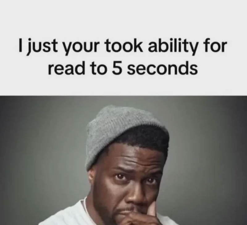 I just your took ability for read to 5 seconds