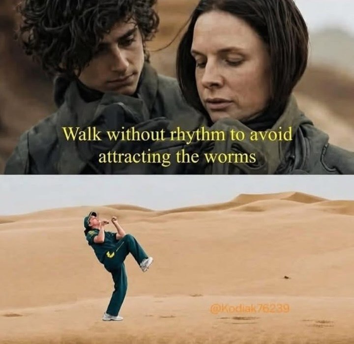 Walk without rhythm to avoid attracting the worms @Kodiak76239