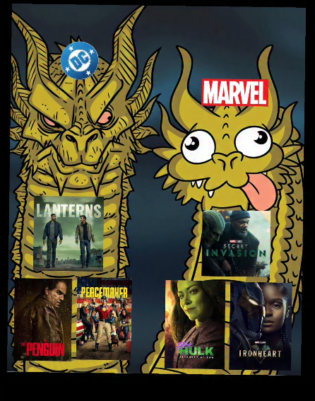 OC LANTERNS PENGUIN PEACEMAKER MARVEL SECRET INVASION HULK IRONHEART