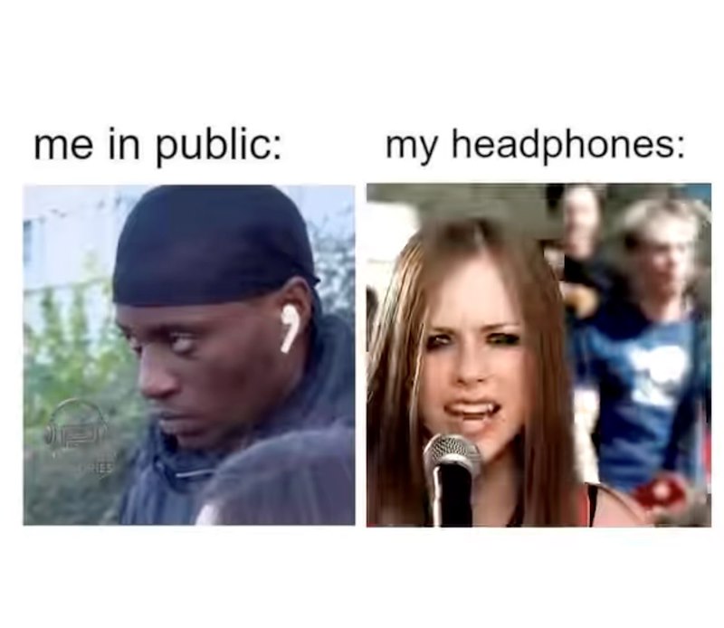 me in public: my headphones: RIES