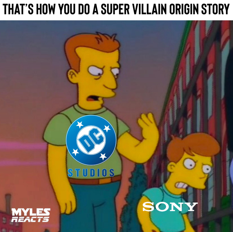 THAT'S HOW YOU DO A SUPER VILLAIN ORIGIN STORY MYLES REACTS DC⭑ STUDIOS SONY