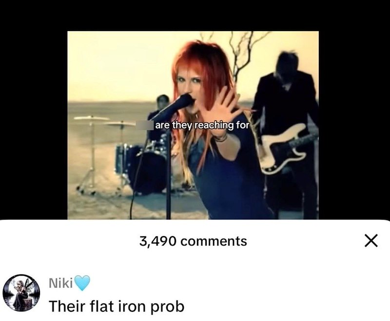 are they reaching for 3,490 comments Niki Their flat iron prob ☑