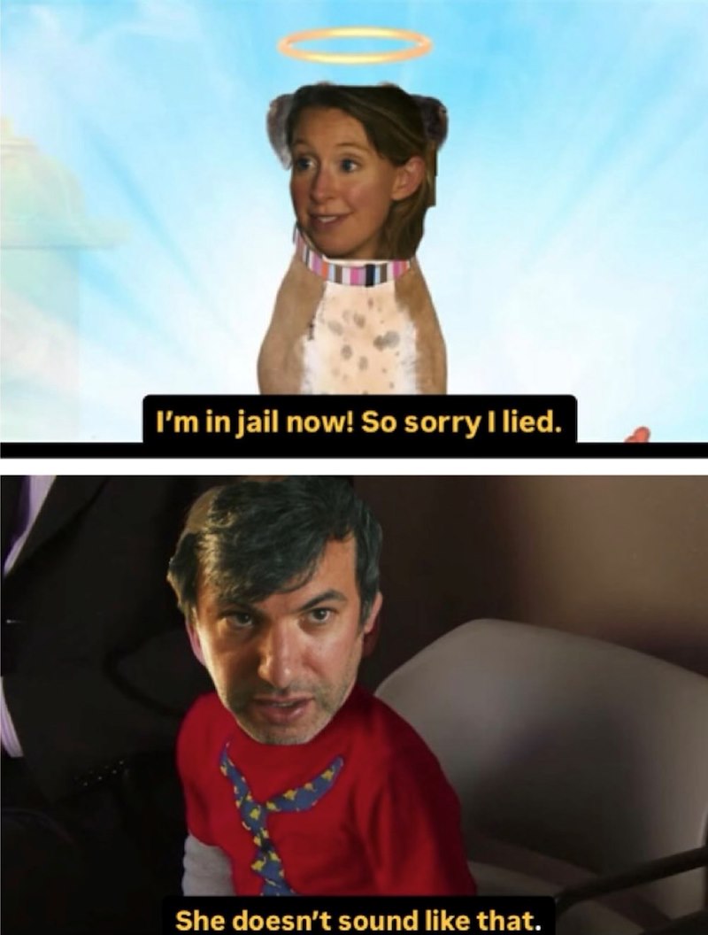 I'm in jail now! So sorry I lied. She doesn't sound like that.