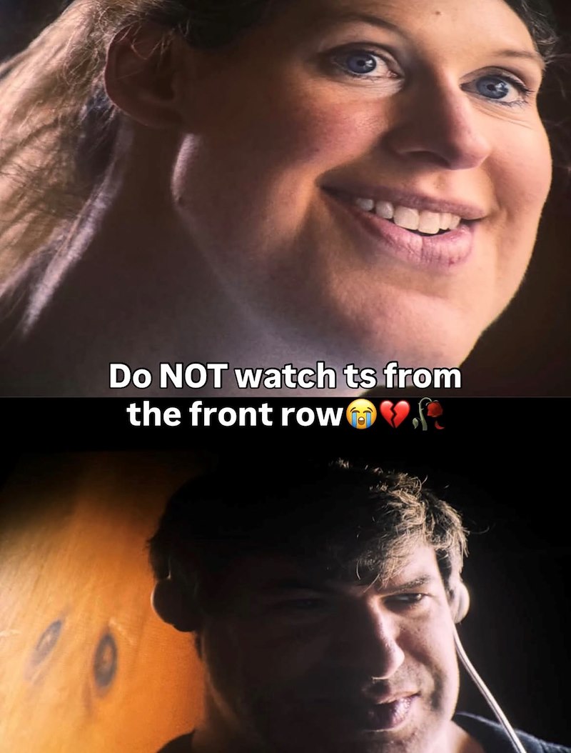 Do NOT watch ts from the front row