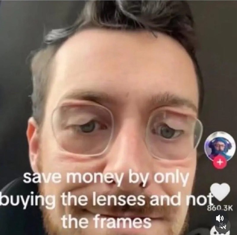 save money by only buying the lenses and not the frames 860.3K