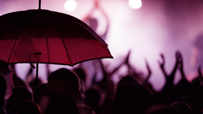 Rainy concert