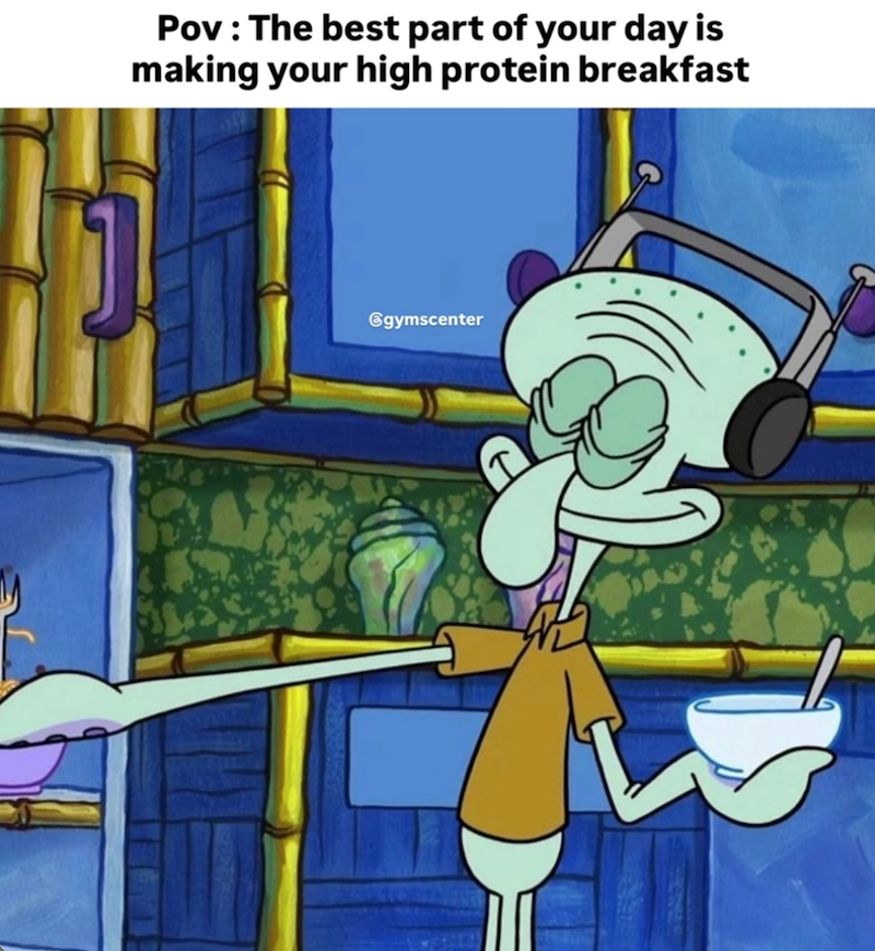 Pov: The best part of your day is making your high protein breakfast @gymscenter