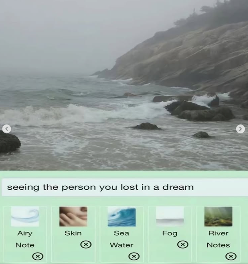 seeing the person you lost in a dream Airy Skin Sea Fog River Note Water Notes