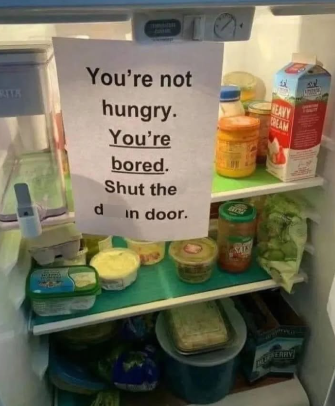 RITA You're not hungry. You're bored. Shut the d in door. SAL HEAVY CREAM BROKERRY
