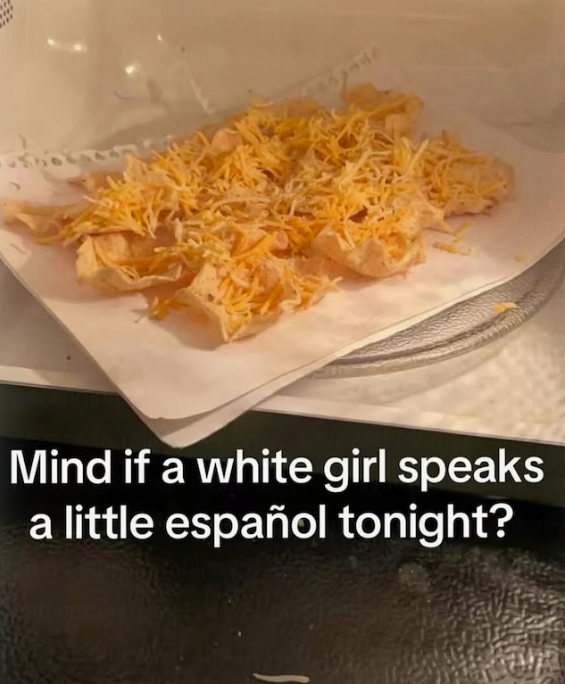 Mind if a white girl speaks a little español tonight?