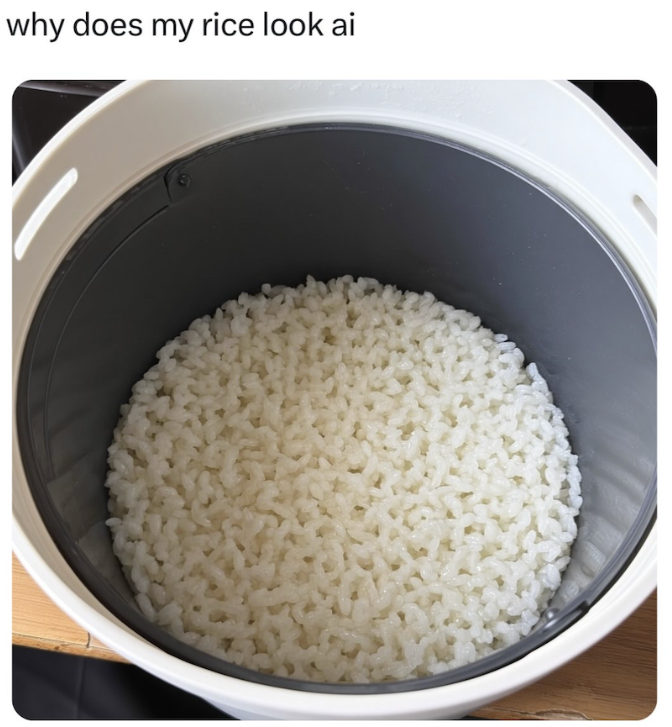 why does my rice look ai