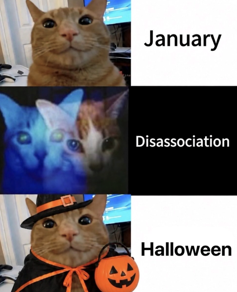 January Disassociation Halloween