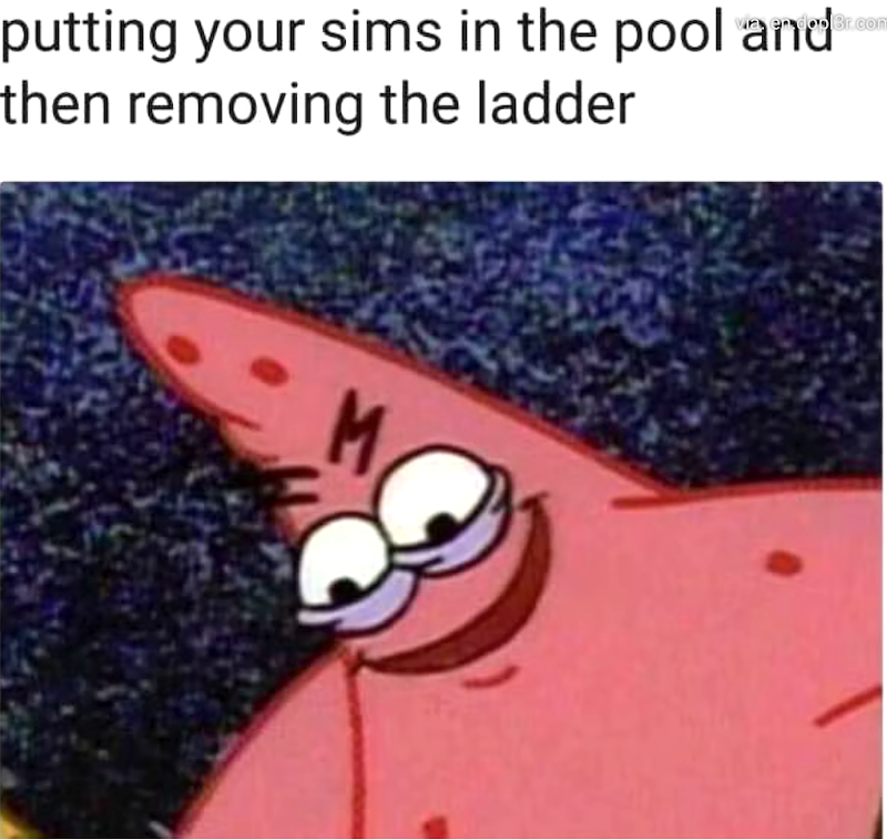 putting your sims in the pool and then removing the ladder p3r.com M