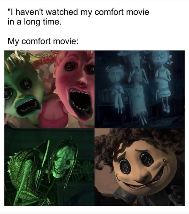 "I haven't watched my comfort movie in a long time. My comfort movie: H