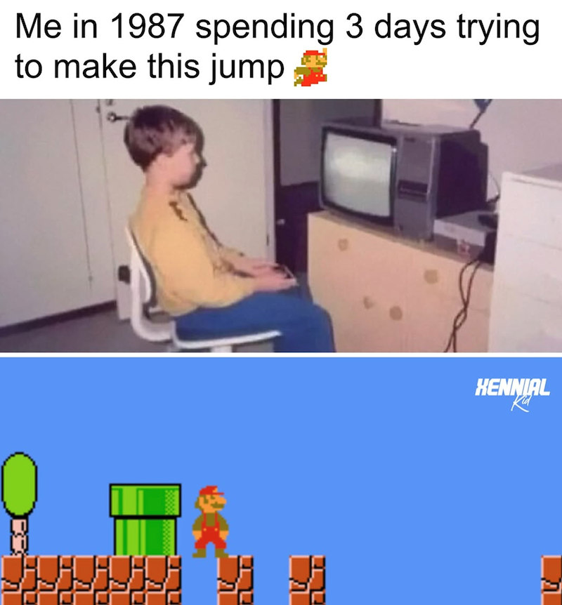 Me in 1987 spending 3 days trying to make this jump HENNIAL