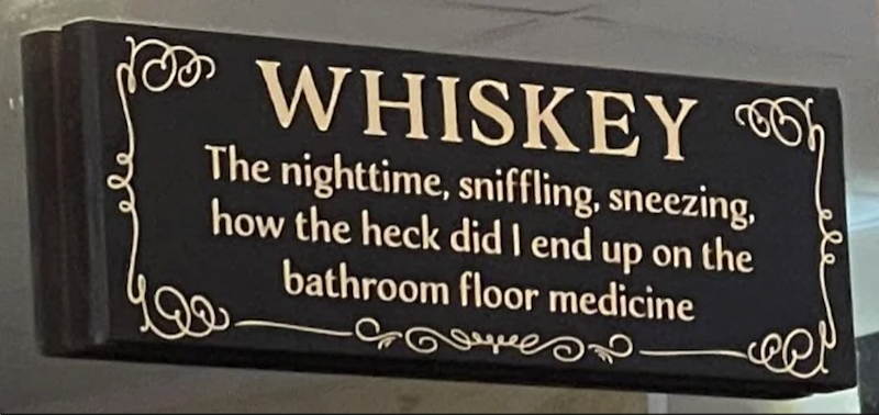 WHISKEY The nighttime, sniffling, sneezing, how the heck did I end up on the bathroom floor medicine стоящие
