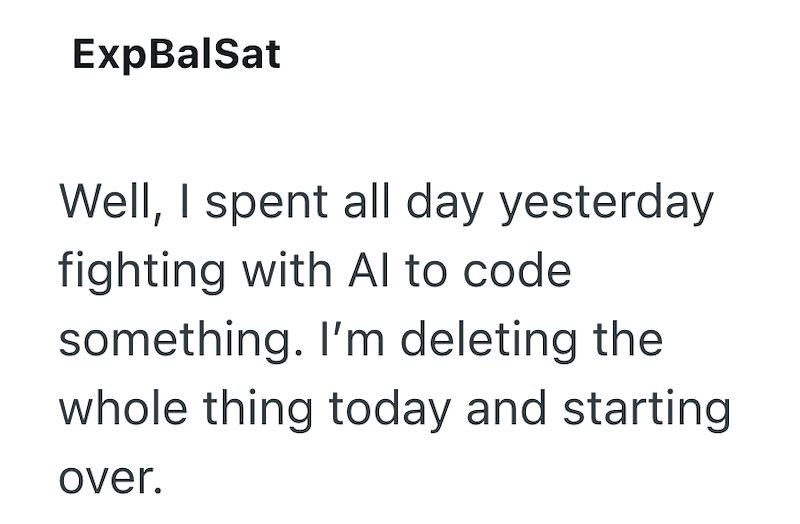 ExpBalSat Well, I spent all day yesterday fighting with Al to code something. I'm deleting the whole thing today and starting over.