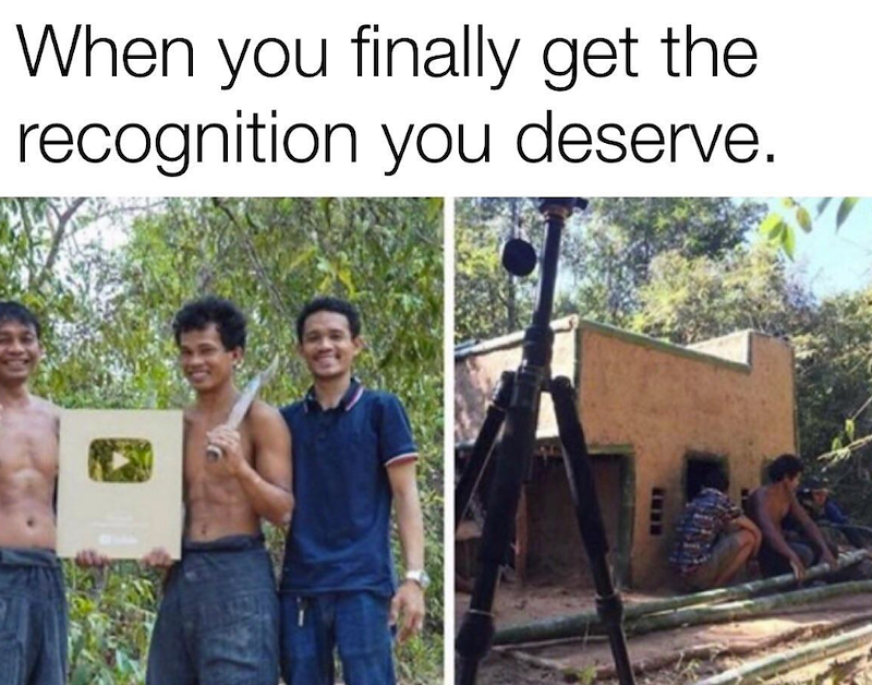 When you finally get the recognition you deserve. BANK