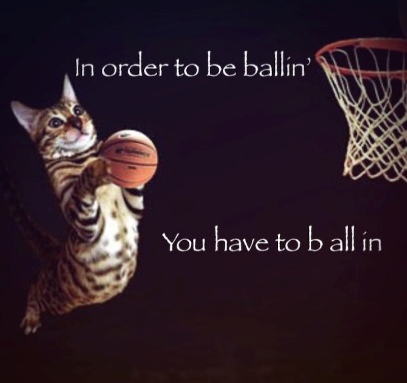 In order to be ballin' You have to ball in